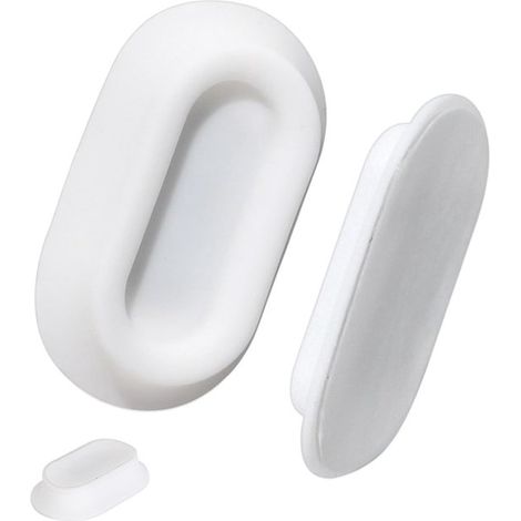 2 soportes magnéticos genéricos para mandos a distancia,soporte de pared para guardar mandos a distancia de TV,color blanco (1/5)
