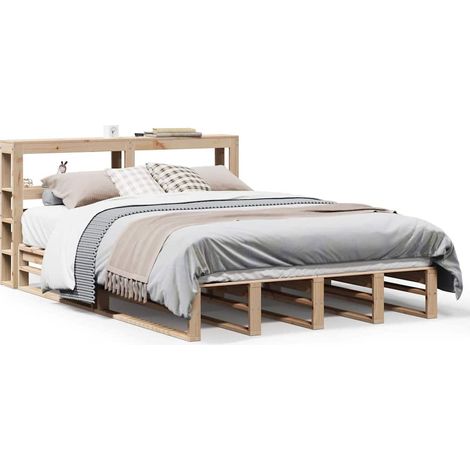 Maison Exclusive - Massivholzbett ohne Matratze 160x200 cm Kiefer