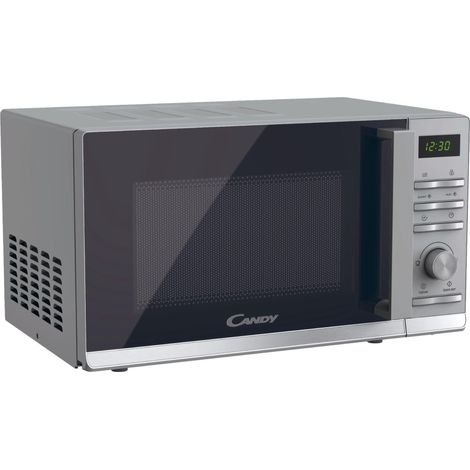 Four Micro-ondes 900W 23L Digital, Fonction Décongélation, 14 Menus Automatiques, Plateau Tournant en Verre, 11 Niveaux de Puissance, Cuisson Express, Sécurité Enfant, Argent (1/5)