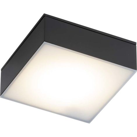 Faretto bagno quadrato nero LED 10W 3000K Tottori 8057 (1/2)