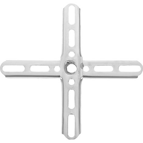 Support de Montage Métallique de Croix 150Mm, Plaque de Fixation Robuste pour Ventilateur de Plafond et Luminaire, Installation Invisible pour Maison et Bureau (1/5)