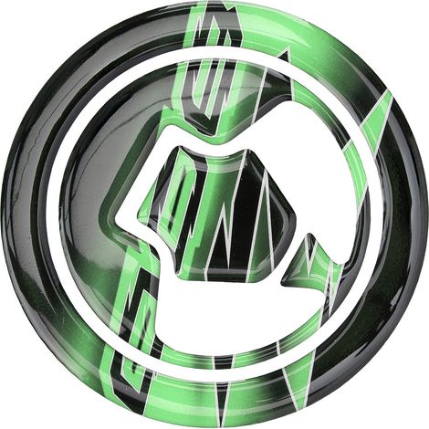 Protège-réservoir moto en résine époxy, autocollant de protection pour Kawasaki Z800 (Noir Vert) (1/5)