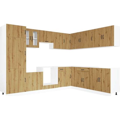 Maison Exclusive - Set Mobili da Cucina 14 pz Lucca Rovere Artigianale Truciolato