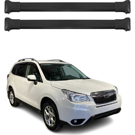 OMAC Aluminium Dachträger Querträger für Subaru Forester IV 2013-2018 – Max. 75 kg – 2 Stangen – Schwarz (1/5)