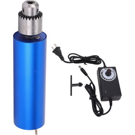 Mini taladro eléctrico de aleación de aluminio, de alta precisión y velocidad variable, ideal para grabado, tallado y manualidades. Enchufe estadounidense de 100-240 V. (1/5)