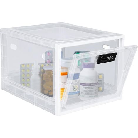 Boîte à médicaments, boîte verrouillable pour réfrigérateur, boîte de sécurité alimentaire, tablette, téléphone pour la cuisine, la maison, l'école et le bureau (1/5)