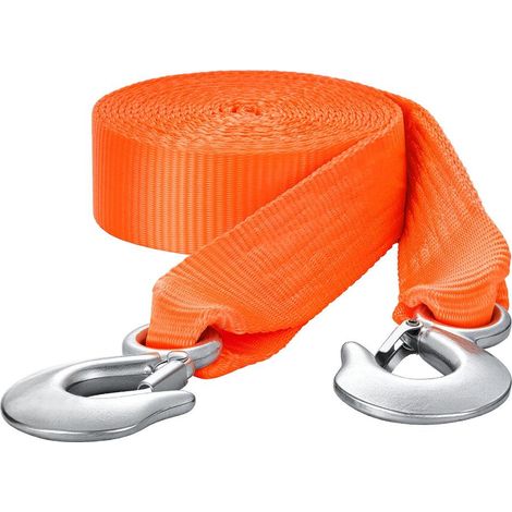 Sangle de Remorquage Récupération Cinétique Robuste, 50,8 mm x 6,1 m, Résistance à la Rupture 7711 kg, avec Crochets, Remorquages et Récupérations pour Camion, Véhicules Tout-terrain, SUV, VTT (1/5)