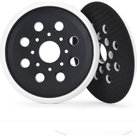 2 Pièces 125mm Plateau de Ponçage pour Bosch PEX 220 A ,PEX 220 AE, pour Skil 7402 Skil 7490, 8 Trous Auto-Agrippants, Disques de Ponçage pour Ponceuse Excentrique (1/5)