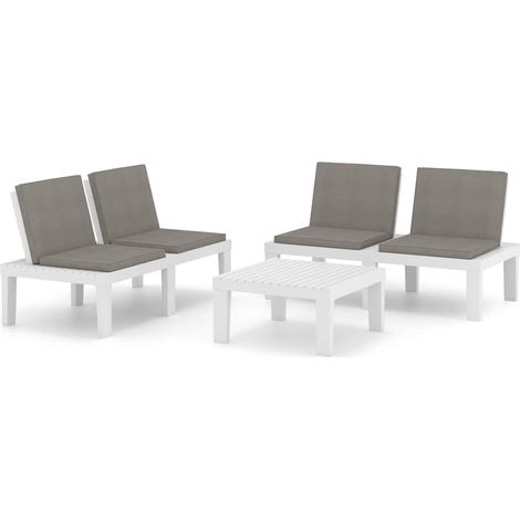 Maison Exclusive - Set de muebles de jardín 3 piezas con cojines (1/5)
