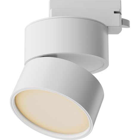 Spot rail blanc rond LED 12W 2700K Maytoni ONDA 1c (1/5)