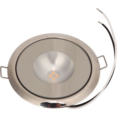 Plafonnier LED RV 3.5 pouces, lampe intérieure dôme blanc chaud 365LM 3000K, étanche IP66, idéal pour bateau, camping-car, salle de bain. (1/5)