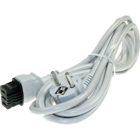 Câble de raccordement 3 mètres pour installation appareil froid – Connecteur 220V mâle – Compatible Bosch et Siemens