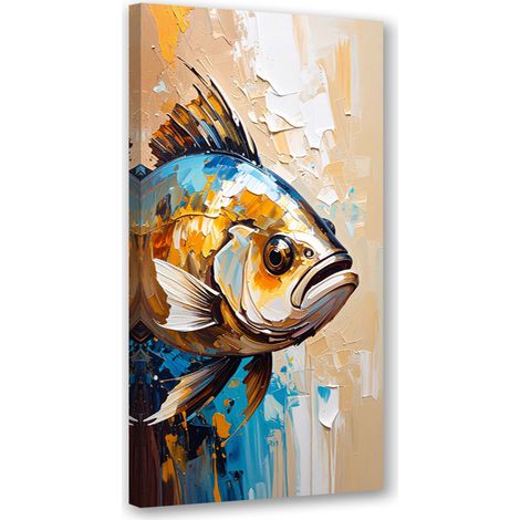 Wandbild Fisch Meerestier 50x100 cm