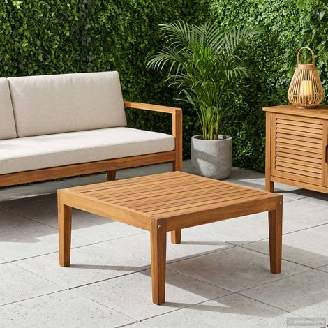 vidaXL Tavolo da Giardino Legno di Acacia Massello Naturale (1/5)