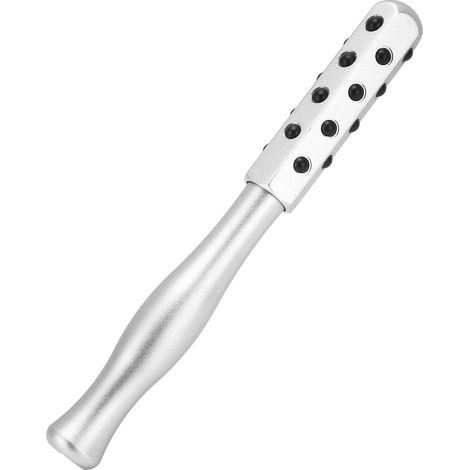 Bâton de Massage Facial en Germanium Anti-Âge, Rouleau de Lifting Fermeté Peau, Sculpteur Visage Minceur, Argent, Outil de Beauté (1/5)