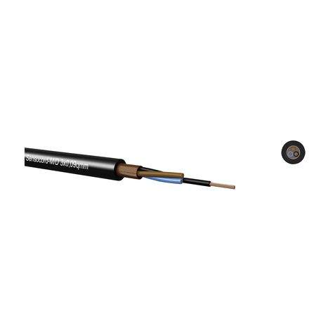 Fil électrique kabeltronik sensocord 5x0.09 mm noir