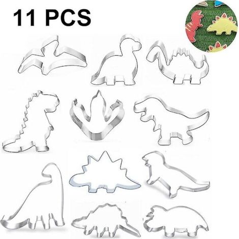 Moule à gâteau dinosaure, moule à fondant compatible avec les gâteaux pour enfants, ensemble de moules à gâteau en acier (1/5)