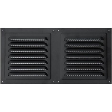 Grille de ventilation en acier inoxydable anti-pluie (300 x 150 mm) (1/5)