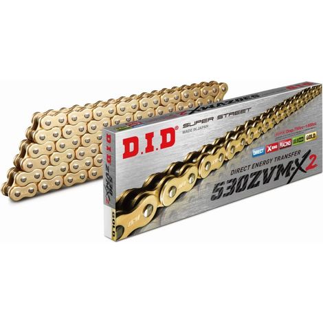DID 50(530)ZVMX2G&G-122 CATENA D'ORO / ORO (122 MAGLIA) ANELLO A X (APERTO + TERMINALE) (50ZVMX2GG-122)