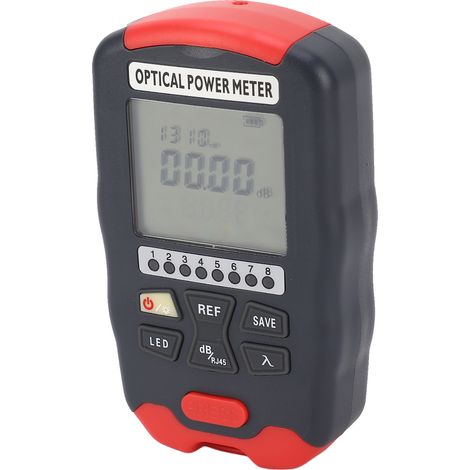 Compteur de puissance optique 3-en-1, testeur RJ45 LED à réponse rapide, mesure fibre optique de -70 à +10 dBm, appareil de mesure sensible pour réseau (1/5)