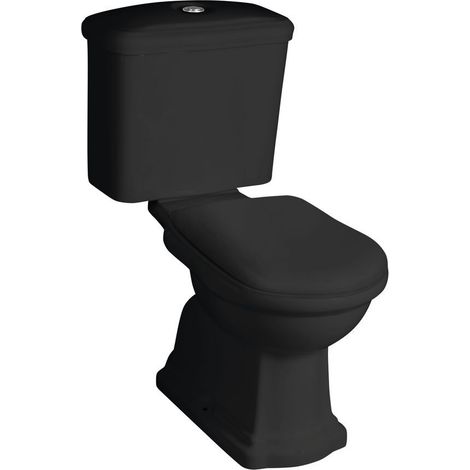 RETRO WC monobloc Classic, noir-chrome