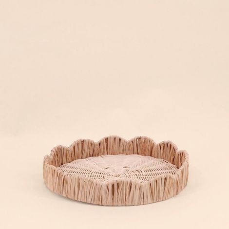 Plateau rond en rotin 30cm (1/5)