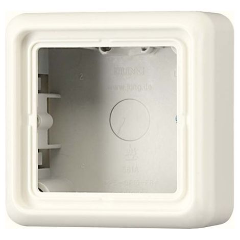 JUNG CD581AW AUFPUTZ-KAPPE MIT RAHMEN 1FACH, CREMEWEI , CD500