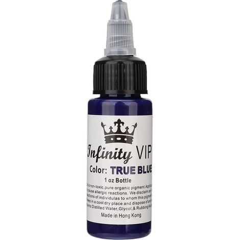 30ml Encre de Tatouage Semi-Permanente, Pigment Longue Tenue, Outil d'Accessoire de Tatouage (Bleu) (1/5)