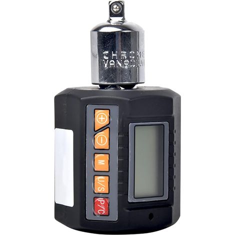Digitaler Drehmomentadapter mit LCD-Anzeige. Misst Drehmomente in Nm, kg-cm, ft-lb und in-lb. Drehmomentbereich: 0,9–30 Nm. (1/5)