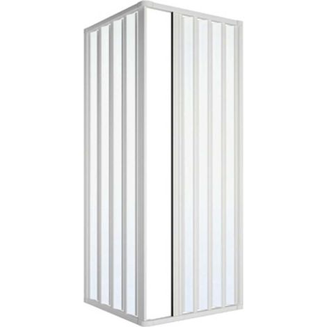 Box doccia 2 lati soffietto riducibile modello loris lux cm 80 x 120 (1/3)