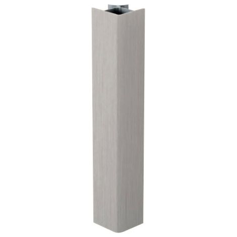 Jonction pour plinthe pvc – Hauteur 150 mm – Finition brossé – Décor inox – Angle 90° – Vendu à l'unité – Opes