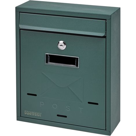 CASSETTA POSTA POSTALE CASSETTE METALLO BUCA LETTERE ESTERNO VERNICIATA 35368V Verde (35370)