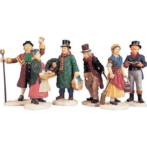 Village People Figurines, Set Of 6 - LEMAX COD. 92356