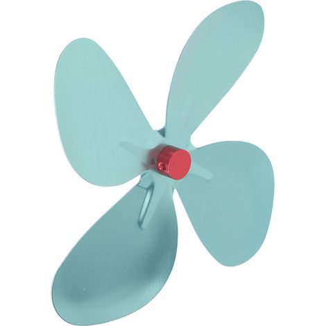 Pale de ventilateur en alliage d'aluminium pour la dissipation de la chaleur, avec vis de réglage pour accessoires de poêle à bois et de cheminée (1/5)