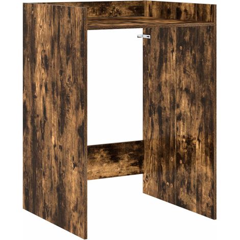 Waschmaschinen-Schrank Geräucherte Eiche 67,5 x 62 x 97 cm vidaXL