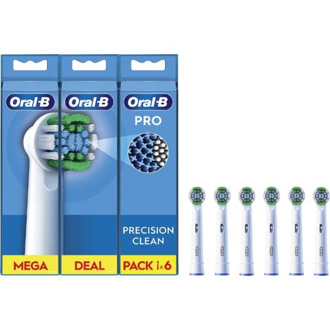 Oral-B  Set de cepillos de precisión  EB20RX-6  Cabezales  Para adultos  Número de cabezales incluidos: 6  Blanco