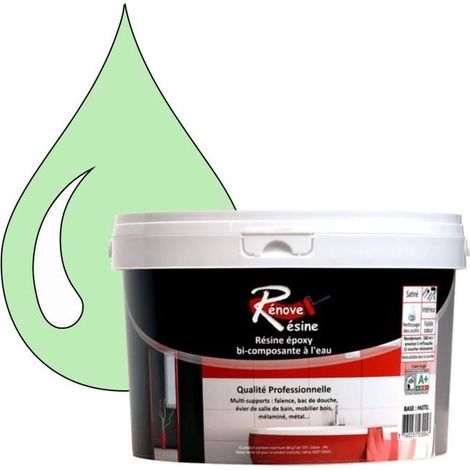 Peinture Résine 0.5L - Multisupport RAL 6019 - Vert blanc - Brillant - Monocouche (1/4)