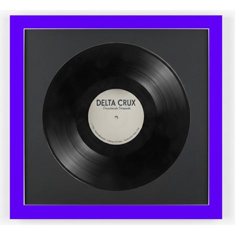 K-Möbel Cadre Vinyle Violet 40x40cm pour Disque Vinyle Bois Massif
