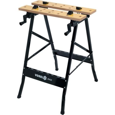Vorel Banco de trabajo – 70 kg – 62 x 56 x 76 cm
