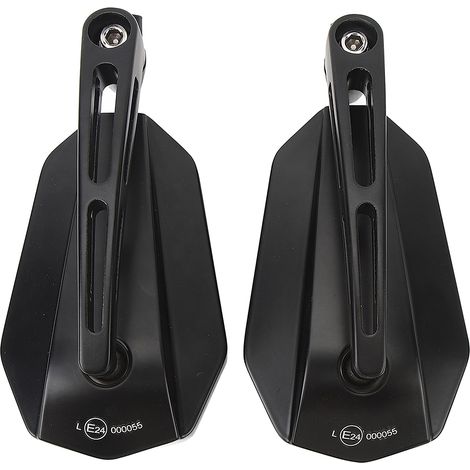 1 paire de rétroviseurs latéraux rotatifs pour CB1000R Shadow XL1000V, aile argentée, verre jaune (1/5)