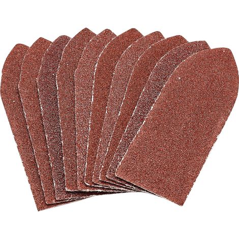 Hook and Loop Aluminium Oxide Sanding Sheets, 32 x 92mm, 60 Grit (Pack of 10) (99260) (1/5)