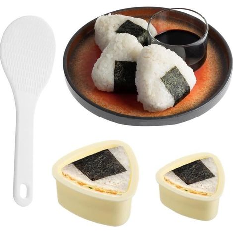 Moule à Onigiri - Non spécifié - 2Pcs - PP de qualité alimentaire - Antiadhésif - Facile à nettoyer (1/4)