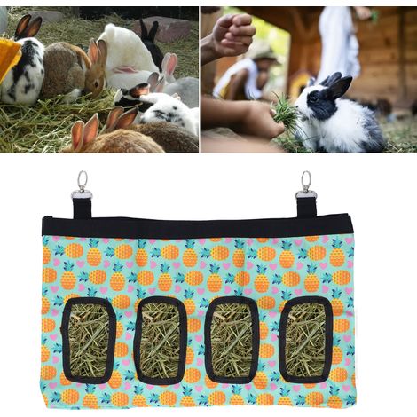 Sacs à foin pour lapins, sacs d'alimentation pour lapins, sacs d'alimentation pour cobayes, sacs d'alimentation pour petits animaux de compagnie, sacs à foin suspendus pour petits animaux de compagnie (1/5)