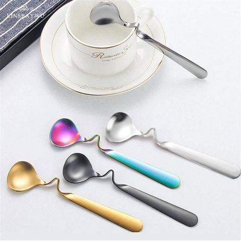 Cuillère À Café - Acier Inoxydable 304 - 14,5 Cm - Pour Thé Glacé Expresso Dessert - Lot De 4 (1/5)