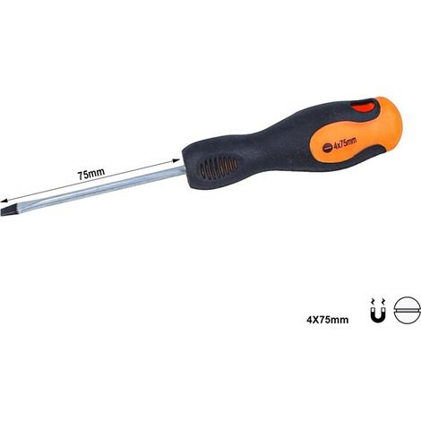 Cacciavite a Taglio 4X75mm Con Punta Magnetica
