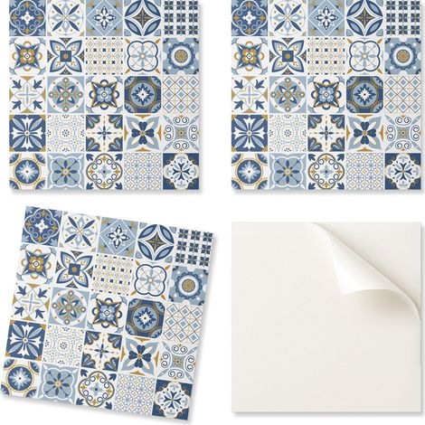 Azulejos decorativos de vinilo autoadhesivos para el hogar. Dise帽os de azulejos decorativos. 9x30x30 cm.