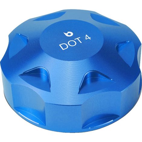 Bouchon de liquide de frein, finition anodisée, construction en aluminium durable, Bleu (1/2)
