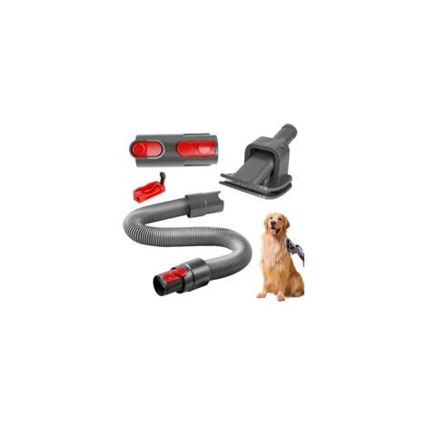 Spazzola per aspirapolvere per cani compatibile con Dyson, spazzola per peli di animali domestici, con tubo di prolunga, adattatore e blocco grilletto, accessori per aspirapolvere Dyson V6 V7 V8