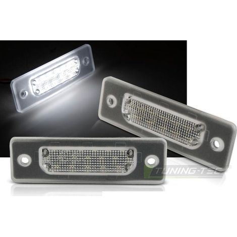 Paire feux de plaque BMW E34/E32 LED Clair-35998197 (1/3)