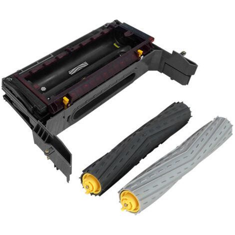 Adecuado para accesorios de aspiradoras iRobot, base de carga series 5/6/7/8/9, cepillo principal, marco, rodillo, compartimento del cepillo (1/4)